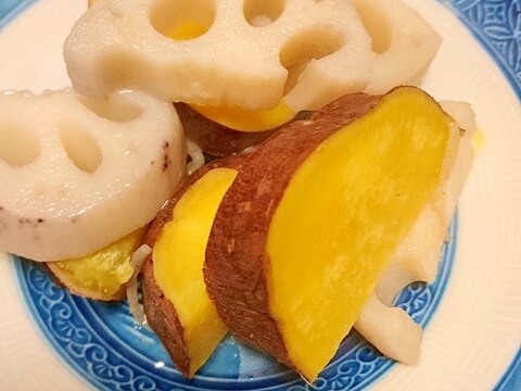 【和食料理】れんこんとさつまいもの煮物